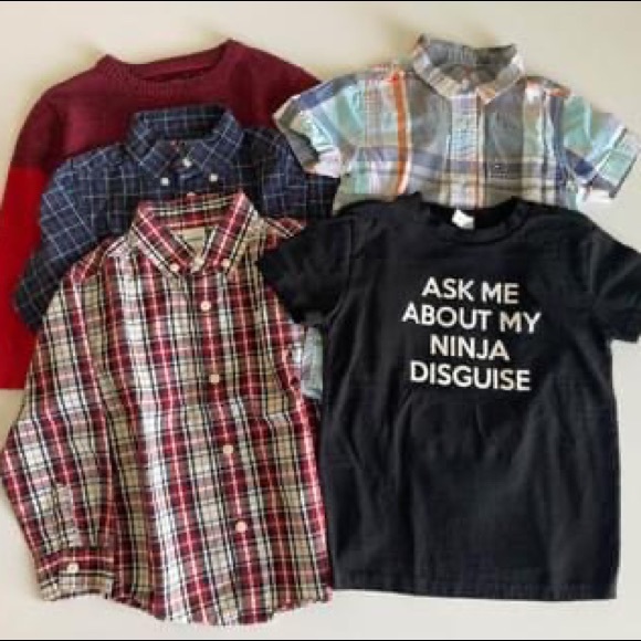 Boys 4T Tops Lot - Picture 1 of 12
